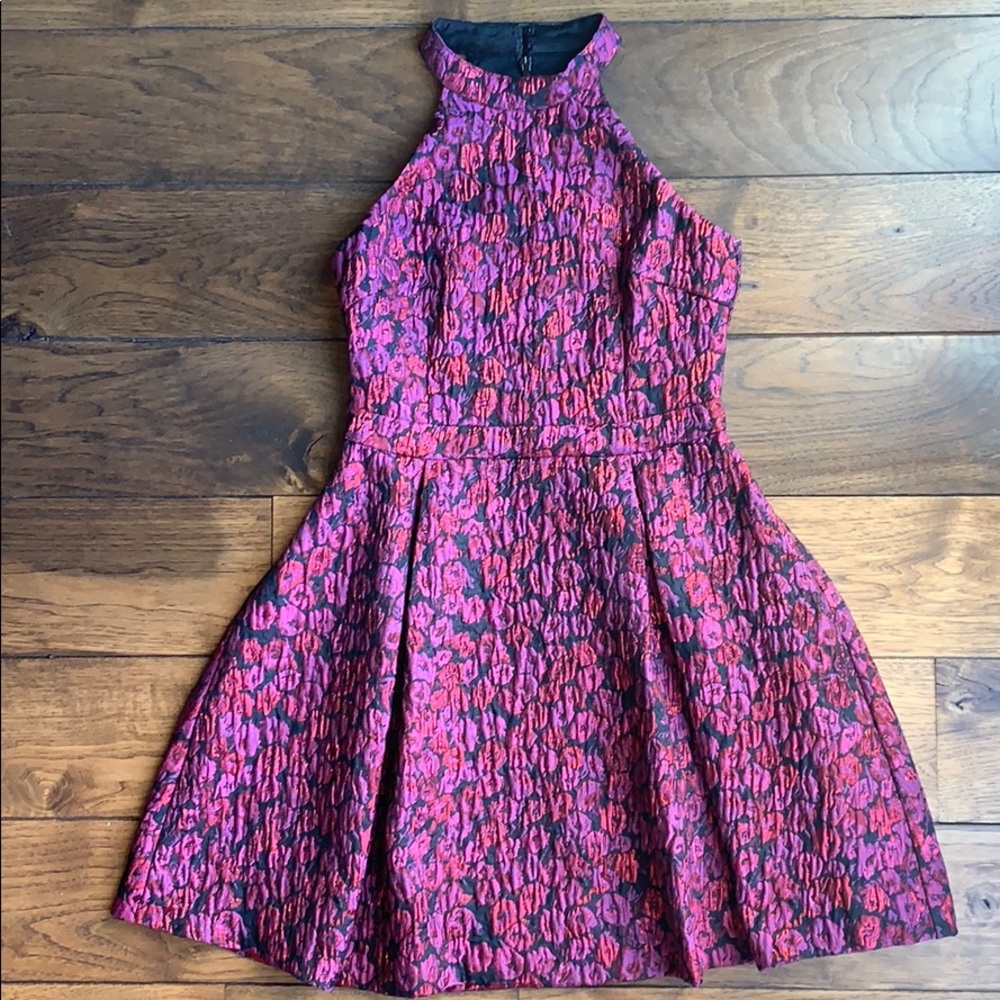 NWOT GUESS Fit & Flare Metallic Dress $138 (6)